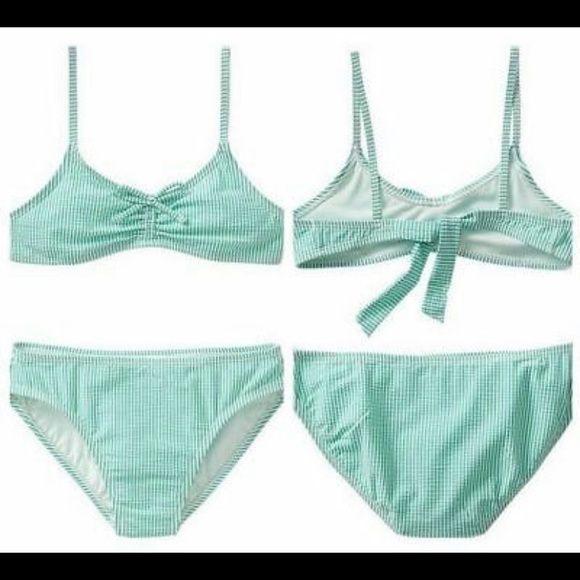 Gap Kids seersucker pinstripe 2-piece bikini 👙 - Picture 3 of 4